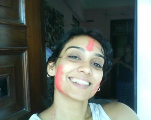 Me with holi colours 